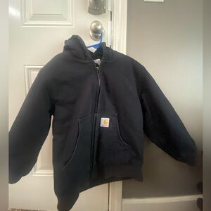 Kids 7/8 black carhartt coat